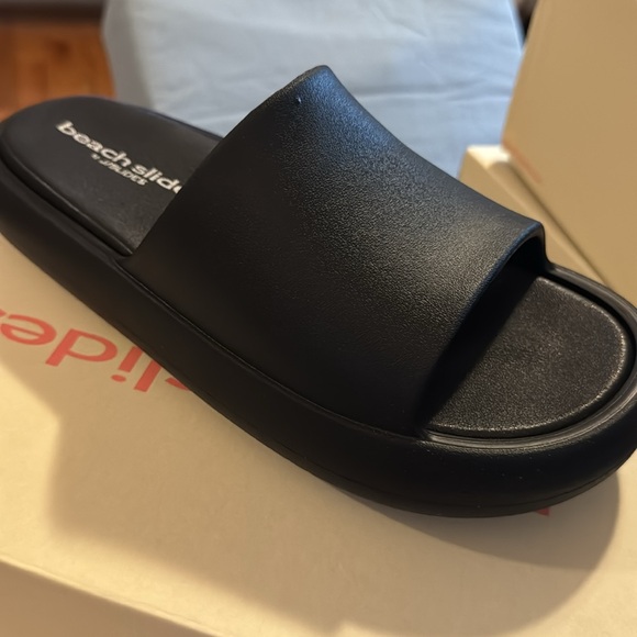 J/SLIDES SQUISH Black EVA Platform Slides Size 10.5 or 11 - Picture 5 of 5